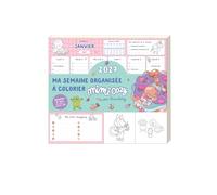 Ma semaine organisée à colorier avec Mimi Cozy 2027 12 mois janvier-décembre
