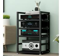 Ma Stand, Moderno Supporto Video o-VideoStand con Ruote, Rack MaTower, Supporto per Lettore multimediale a Torre Mobile, Rack per l'archiviazione di contenuti per spazi di intrattenimento, a