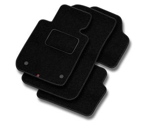 MA04-1 Set Tappetini Velluto STREAK Nero per Mazda 2 II 2007-2014 tappeto morbid