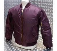 MA1 Giacca Stile Bomber Militare US Mod / Scooter / Bikers Tutti Taglie Granata