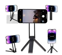 MA38 Supporto Magnetico 5-in-1 per iOS, Treppiede Mini in Alluminio con Gancio Nascosto, Angolo 180°, Carico Massimo 450g, Sistema MagLock da 14N, Arca-Swiss, Super Leggero 108g