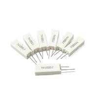 MAAFRI 5 PCS Verticale Cemento Resistenza 7W 75R 100R 150 220 240 300R 390 470R 500 560 620 820R 1K 2.2K 4.7K 5.1K 10K 15K 47K 56K 68K Ohm (Size : 100R)