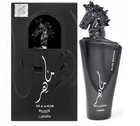 Maahir Black Edition Profumo 100 ml EDP Arabian Fragranza Lunga Durata 24 ore per Uomo Donna
