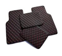MAAIQTIND 4 PCS Tappetini, per Golf 7 GTI/GTD/TCR/R und R-Line 2012-2020 Moquette Impermeabile Antiscivolo Tappetino Auto Accessori,Black-Red