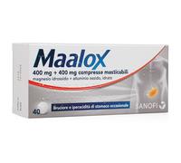 Maalox 400Mg + 400Mg 40 Compresse Masticabili