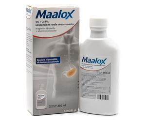 MAALOX*os sosp 250 ml 4% + 3,5% aroma menta