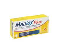 Maalox Plus 200 mg + 200 mg + 25 mg - 30 Compresse Masticabili Contro Bruciore, Cattiva Digestione E Iperacidità Di Stomaco