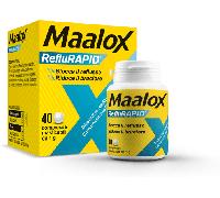 Maalox Reflurapid Blocca il Reflusso, Neutralizza il Bruciore da Iperacidità, 40 Compresse