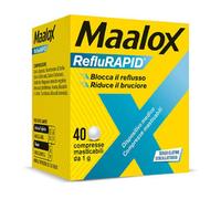 Maalox - RefluRAPID Trattamento Reflusso Gastroesofageo Confezione 40 Compresse