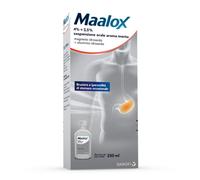 Maalox Sospensione Orale Aroma Menta Trattamento Bruciore e Iperacidità, 250ml