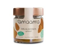 MAAMA, Crema Spalmabile alla Mandorla (74%) 3 Ingredienti Bio, Vegan, Senza Additivi e Senza Glutine - 1 vasetto da 200g