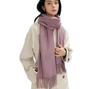 maamgic Sciarpa Donna Invernale Tinta Unita Cotone Calda Stola Idea Regalo | morbida al tatto come il cashmere, delicata sulla pelle, con frange, stola, oltre 20 colori, idea regalo