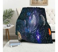 MAAPCHP Coperta Pile Blanket Stelle di un pianeta e di una galassia in uno s Coperta di Flanella Coperta per Adulti per Bambini Caldo Divano per Il Tempo Libero Sedia Soffice Coperta Soffice76x100cm