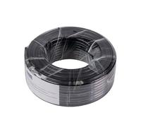 MAAS RG 58-C/U ECO - Cavo coassiale 25 m, conduttore interno in rame massiccio, colore: nero, 0,60 EUR/m