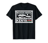 Maasai Mara Kenya Francobollo Souvenir di Viaggio Maglietta
