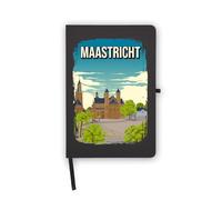 Maastricht Holland Skyline - Taccuino da viaggio con pagine bianche, copertina in similpelle, agenda, diario e quaderno di lavoro
