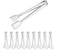 MABAHON 10 Pezzi Pinze Cucina Barbecue Professionale Pinza Barbecue Chef Acciaio Inox Multifunzione per Barbecue, Bistecca, Hamburger, Pasta, Dessert, Decorazione(9 pollici)