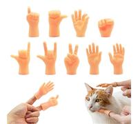 MABAHON 10 pz Tiny Hands, Finger Puppets Little Finger Mini Mani Dita Mani Mani Sinistra e Destra Giocattolo Divertente Mano per Magia, Giochi di Halloween Dito Puppets