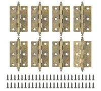 MABAHON 8 cerniere in bronzo antico - Cerniere per porte in ottone retrò con 50 viti per armadietti, porte e scatole per gioielli