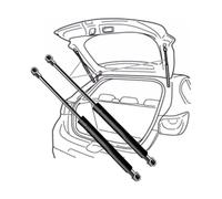 MABEIBEI 2 Molle a Gas Portellone Posteriore per VW T-Cross C1 2019-2025 -, Ammortizzatori Cofano Posteriore Pistoncini Portellone Molle a Gas Cancello Posteriore