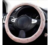 MABEIBEI Coprivolante Auto per VW T6 T6.1 Transporter Multivan 2015-2024, Protezione Custodia Volante Auto Antiscivolo Traspirante Volante Cover in Pelle Microfibra,Pink