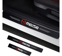 MABEIYE 4 Pezzi Battitacco Auto per Mazda 2 3 5 6 CX-3 CX-30 CX-5 CX-50 CX-60 CX-7 CX-8 CX-9, Sticker Battitacco in Fibra Carbonio per Auto Protezione del Davanzale della Portiera Dell'Auto