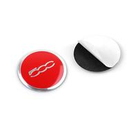 MABEIYE 4 Pezzi Coprimozzo Adesivi per Fiat 500 500E 500C 500L 500X 60mm, Adesivi per Coprimozzi Coprimozzo Ruota Auto Emblema Auto Coprimozzo per Auto