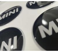 MABEIYE 4 Pezzi Coprimozzo per Mini 50MM, Auto Coprimozzo Centrale Adesivi Adesivo per Coprimozzo Copri Ruota Hup Trim Center Caps Adesivi