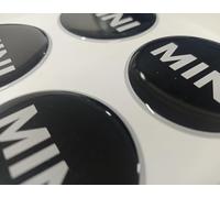 MABEIYE 4 Pezzi Coprimozzo per Mini 60MM, Auto Coprimozzo Centrale Adesivi Adesivo per Coprimozzo Copri Ruota Hup Trim Center Caps Adesivi