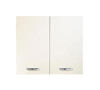 Mabel srl Pensile da 80 cm 2 Ante + ripiano Colore Bianco o Olmo, compra dal Produttore! (Bianco)