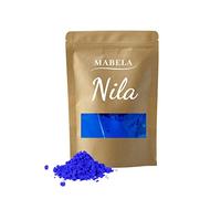MABELA Polvere di Nila Blu Marocco Originale - Pigmento naturale per capelli e pelle, schiarente e naturale al 100%, ideale per la cura dei capelli e del viso, 50 g