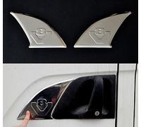 Mabi Automotive Parts 2 piastre decorative per maniglia della porta Scania 3D in acciaio inox V8 cromato per camion serie Scania R P G T Euro 3 4 5 6