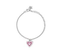 Mabina Gioielli - Bracciale Bambina - Bracciale in argento con cuore pendente smaltato - 533675