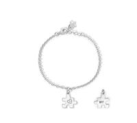 Mabina Gioielli - Bracciale Bambina - Bracciale in argento con puzzle pendente - 533674