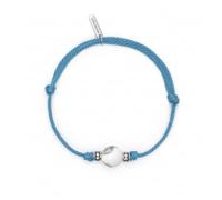 Mabina Gioielli - Bracciale Uomo - Bracciale con cordino azzurro e aulite - 533749