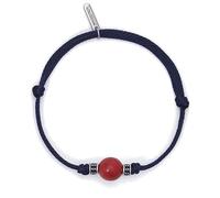 Mabina Gioielli - Bracciale Uomo - Bracciale con cordino blu e corallo bambù - 533754