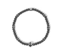 Mabina Gioielli - Bracciale Uomo - Bracciale uomo in argento con ematite e cristalli neri - 533729