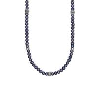 Mabina Gioielli - Collana Uomo - Collana in argento con perle nere - 553582