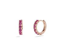 MABINA GIOIELLI - Orecchini Donna - Orecchini a cerchio con rubini sintetici - 563576