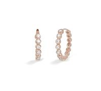 MABINA GIOIELLI - Orecchini Donna - Orecchini a cerchio rosato con punti luce in zirconi - 563354
