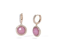 MABINA GIOIELLI - Orecchini Donna - Orecchini con pendente in rodocrosite e cristallo di rocca - 563584