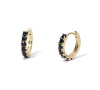 MABINA GIOIELLI - Orecchini Donna - Orecchini dorati a cerchio con zirconi - 563564