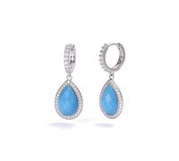 MABINA GIOIELLI - Orecchini Donna - Orecchini in argento con pendente in turchese - 563583
