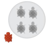 Mabor Mini stampi in silicone per tartarughe, 3D con 4 stampi in silicone per colata in silicone per fai da te, saponi per versare, micro casa delle bambole e decorazioni da giardino