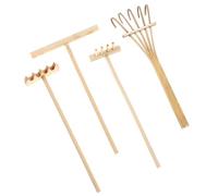Mabor Mini Zen Garden Rake Tools Accessori Piccolo per Giardinaggio Bamboo Mini Sand Rastrelli
