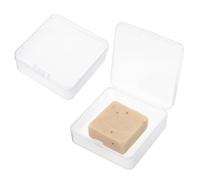 Mabor Portasapone quadrato a prova di perdite, contenitore da viaggio per sapone, portatile, per bagno, doccia, casa, escursionismo, campeggio, palestra, fitness, 2 pezzi