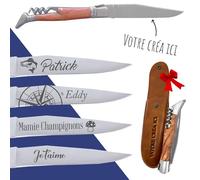 Mabouteille® Coltello Personalizzato - Coltello Multifunzione con Incisione per Nome, Messaggio, Data