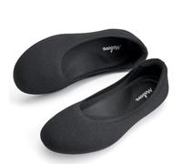 Mabove Ballerine da donna estive piatte ortopediche comode scarpe a piedi nudi, Nero , 40 EU