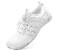 Mabove Scarpe da acqua da donna e uomo, da spiaggia, a piedi nudi, da nuoto, per sport acquatici, B bianco 537, 46 EU