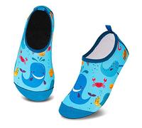 Mabove Scarpe da Bagno per Bambini Ragazze Ragazzi Asciugatura Rapida Scarpette da Surf per Piscina Spiaggia Canottaggio(Balena Viola,5.5/6 UK Child,22/23 EU)